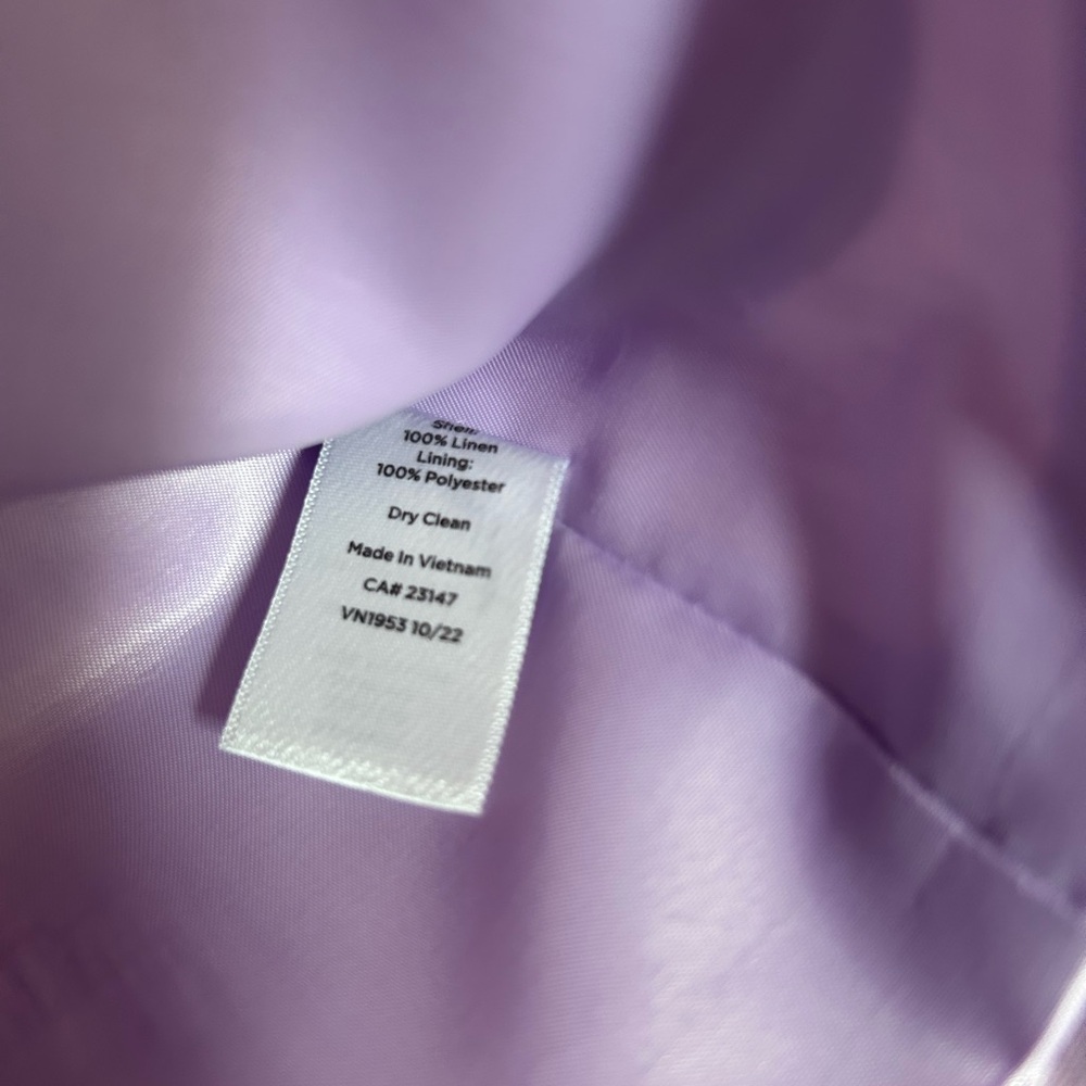 Talbots Lavender Single-Button Blazer Jacket - image 6